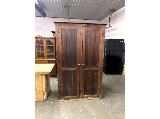 Slatted Pine Wardrobe