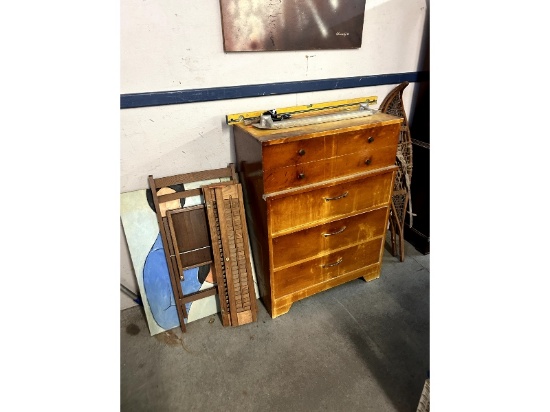 Shutters, Dresser, Chair & Print