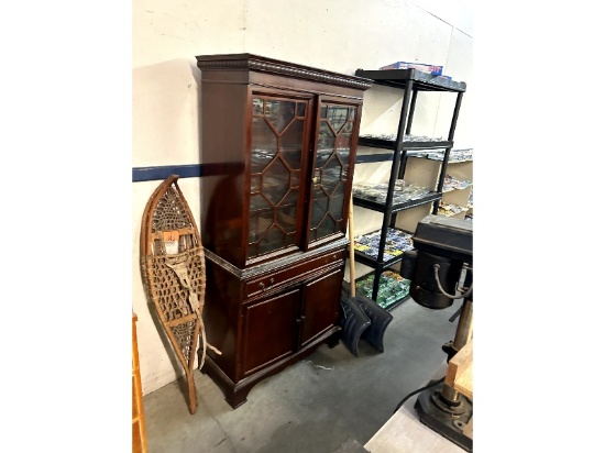 China Cabinet & Snowshoes