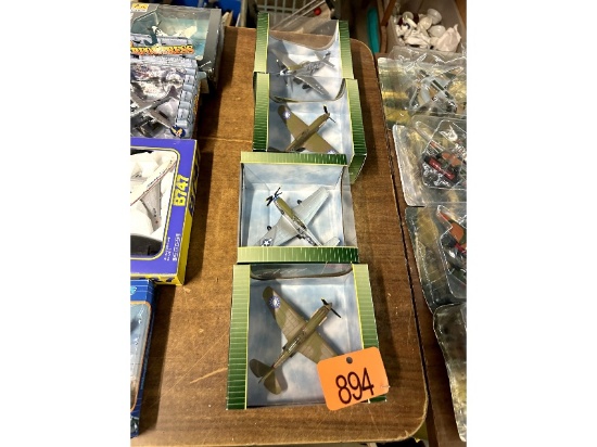 4 Die Cast Model Planes