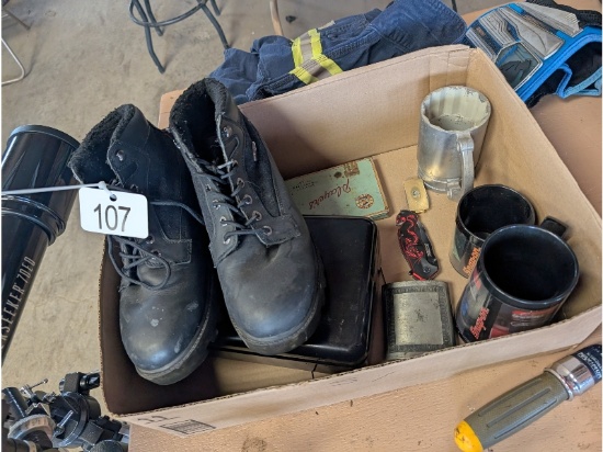 Boots, Knives, Snap On Cups, Etc.