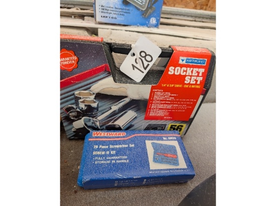 New Mastercraft Socket Set & Westward Screwdriver Set