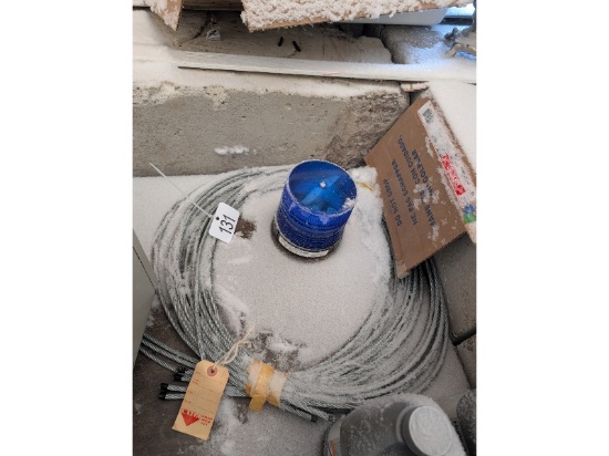 Cable & Blue Beacon Light