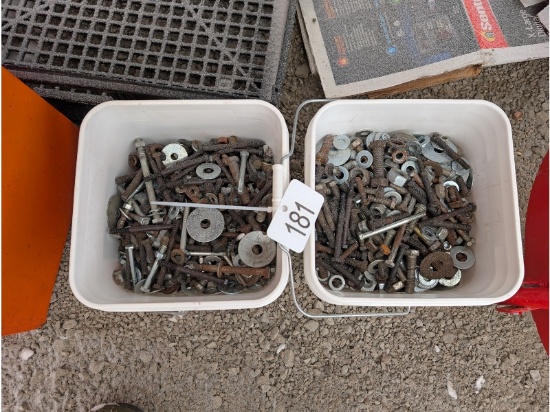 2 Pails of Fasteners