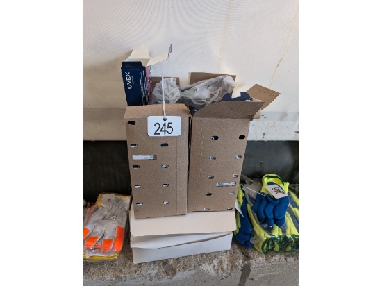 4 Boxes of New Safety Glasses