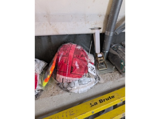 2 New Hard Hats & Sun Shade