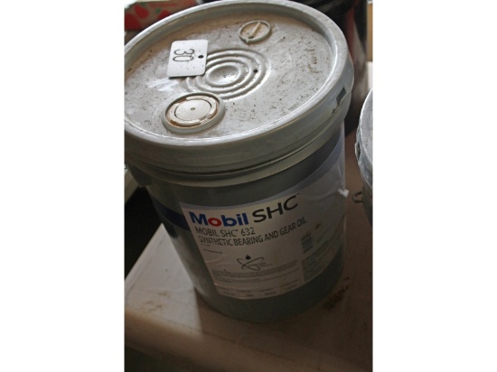 Pail of Mobil SHC 632 Bearing & Gear Oil