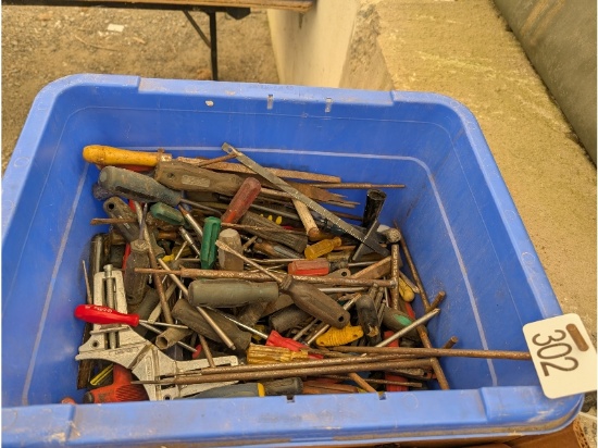 Tote of Assorted Tools