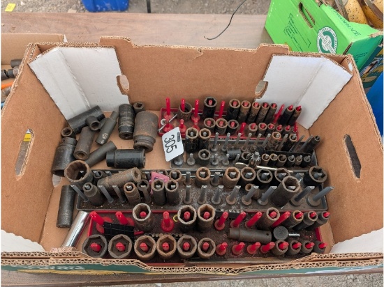 Box of Assorted Impact Sockets