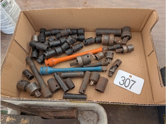 Box of Impact Sockets & Swivels