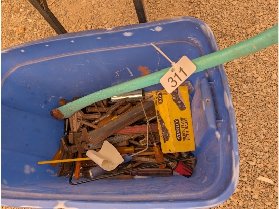 Tote of Assorted Tools