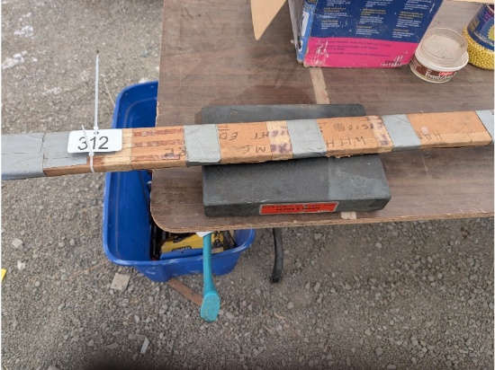 Starrett Straight Edge & Black Granite Surface Plate