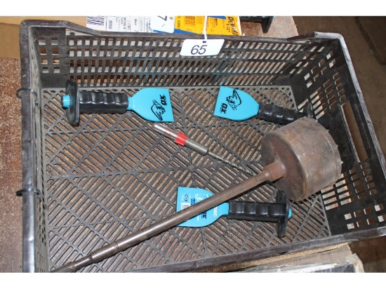 3 New Stone Chisels & Drill Bit