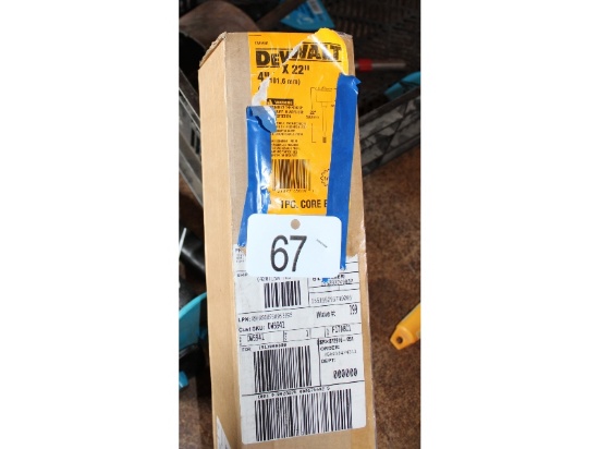 New Dewalt 4" Core Bit
