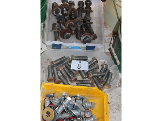 3 Containers of Bolts