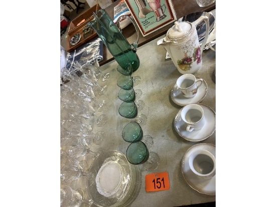 Row of Glassware