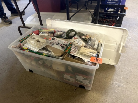 Tote of Christmas Decor