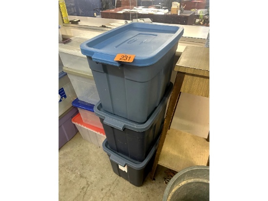 3 Empty Totes