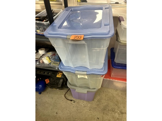 3 Empty Totes