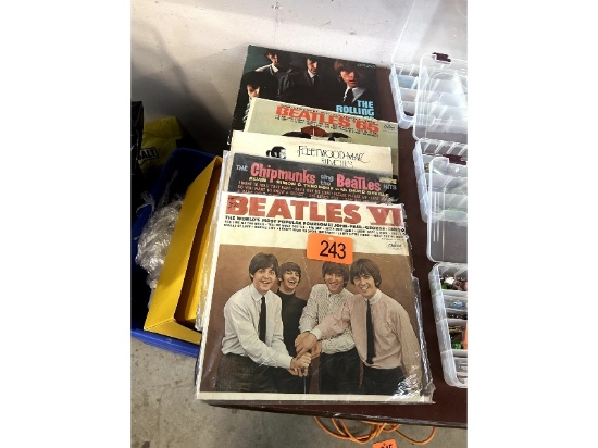 Row of Records - Mostly Beatles