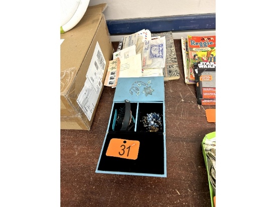 Costume Jewelry & Stamps