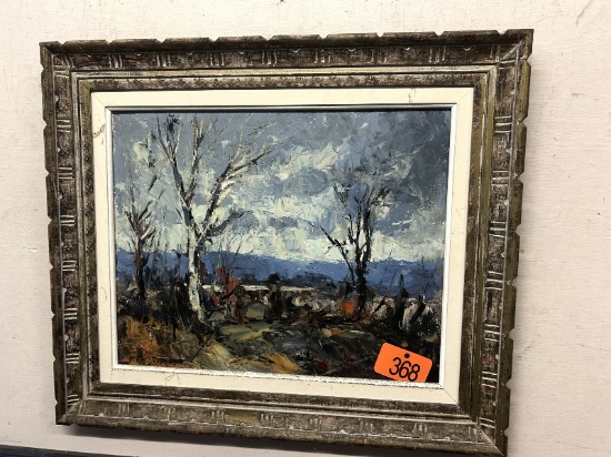 Signed Oil Painting WJ Hopkins