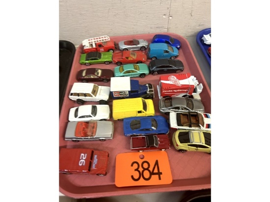 Tray of Toy Cars