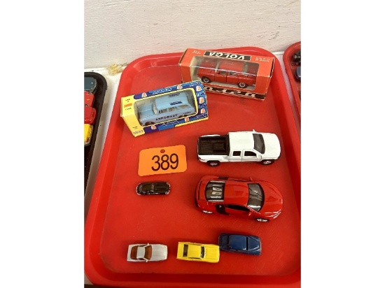 Tray of Toy Cars