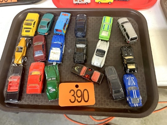 Tray of Toy Cars
