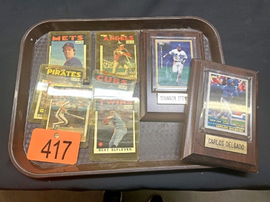 Tray of Baseball Cards