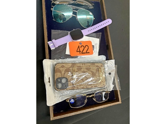 Tray of Watches, Glasses, Etc.