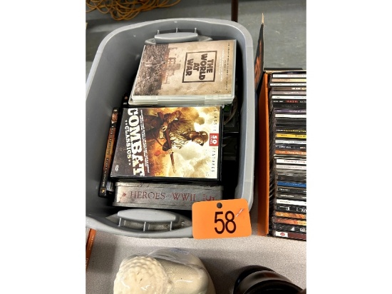 Tote of DVDs