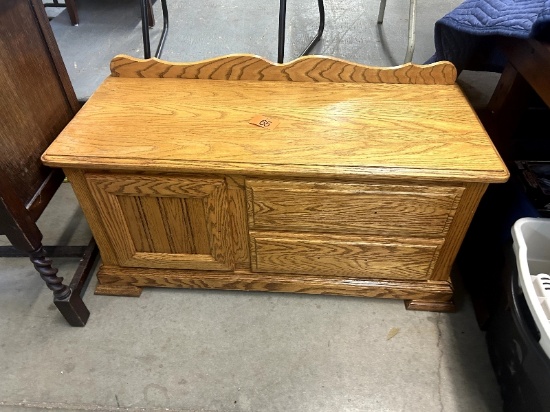 Oak Blanket Box