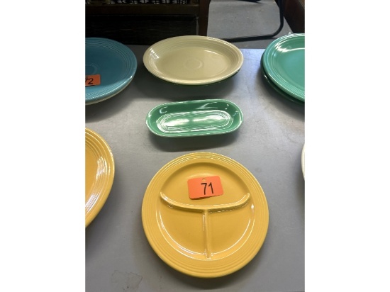 Row of Fiestaware Dishes
