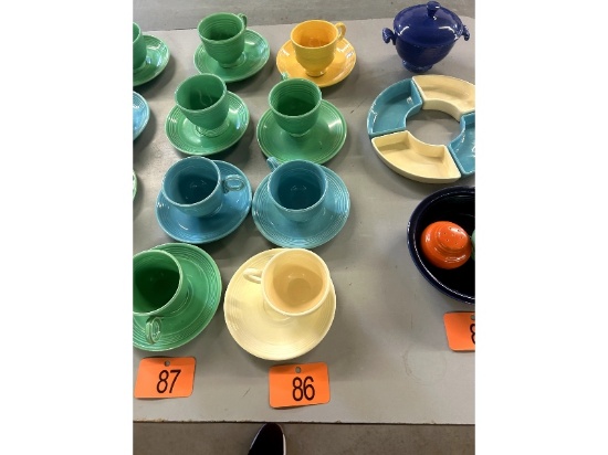 4 Fiesta Cups & Saucers