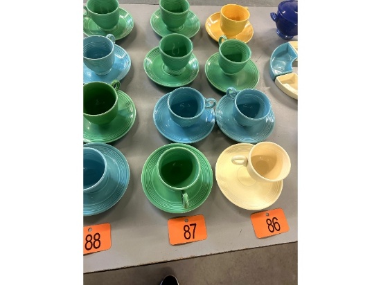 4 Fiesta Cups & Saucers