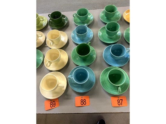 4 Fiesta Cups & Saucers