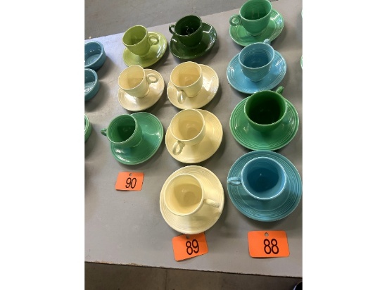 4 Fiesta Cups & Saucers