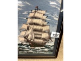 Needlepoint Ship Picture
