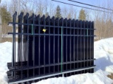 New Eingp 10' Wrought Iron Site Fence
