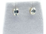14KT Yellow Gold Natural Aquamarine Earring