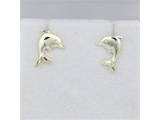 Sterling Silver Dolphin Shape Earring