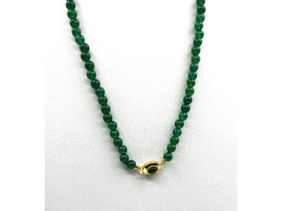 Natural Green Onyx Necklace