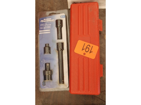 New Mastercraft Impact Extension Set & 1/2" Impact Socket Set
