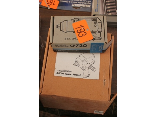 New Chicago Pneumatic Air Wrench & 3/4" Impact