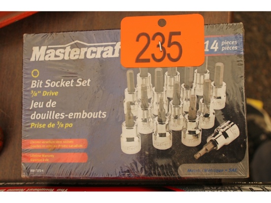 New Mastercraft Bit Socket Set
