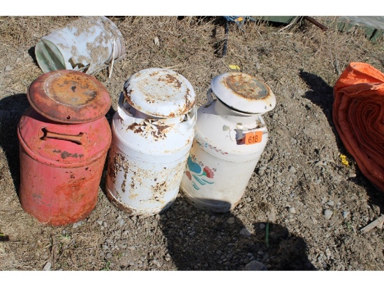 3 Milk Cans