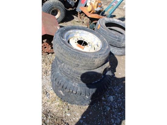 6 Bolt Implement Rims With Tires