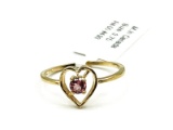 10KT Yellow Gold Natural Blue Sapphire Star Shape Ring