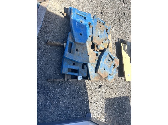 Skid of 10 Ford Weights